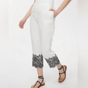 Chico's White Straight Leg Pants